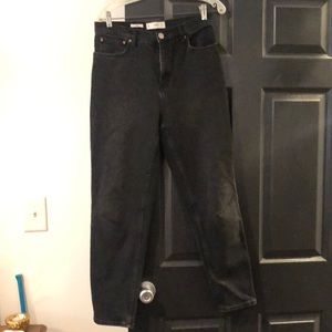 Mango black mom jeans